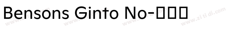 Bensons Ginto No字体转换 Bensons Ginto No字体转换